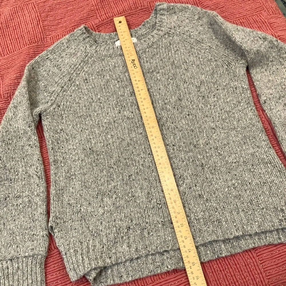 Kenar wool blend heather Gray Crew Neck Sweater - Picture 6 of 15